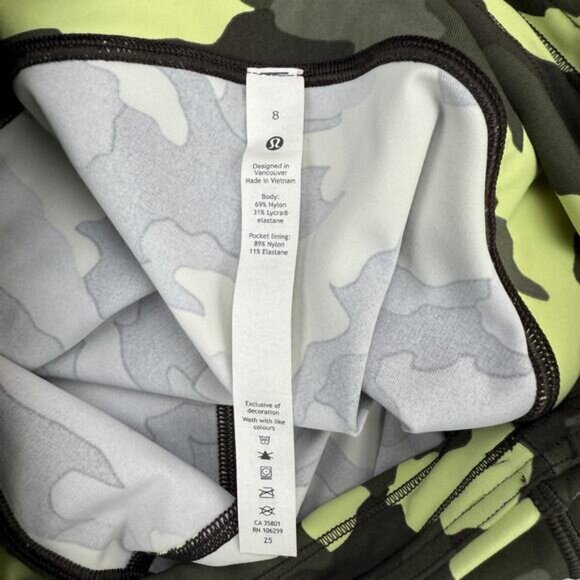Lululemon Swift Speed High-Rise Tight 28" In Heritage 365 Camo Green Multi 8 - Picture 7 of 7